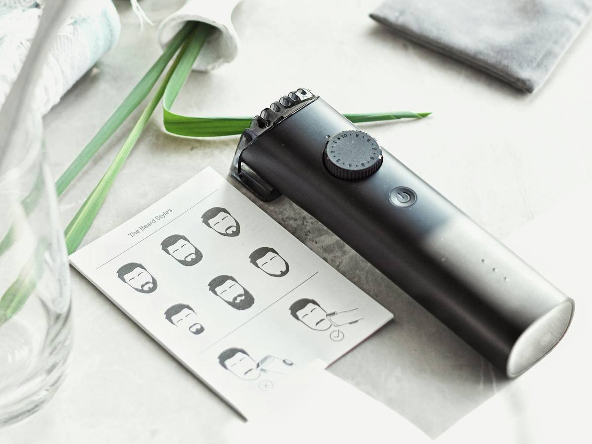 A beard trimmer